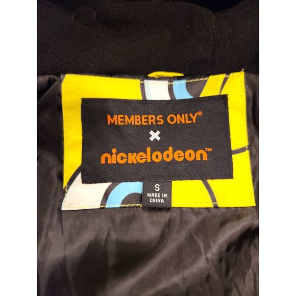 Members Only x Nickelodeon Men's Small Spongebob Puffer Jacket Hooded Full Zip - Picture 2 of 11